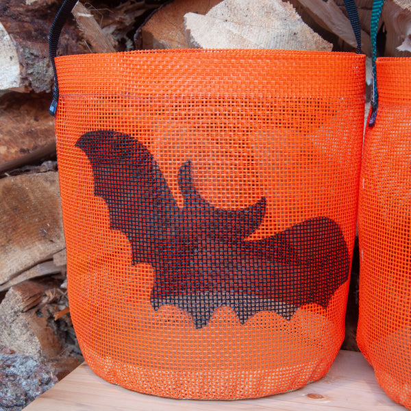 Spooky Halloween Brailer Basket- Small Batch in Orange