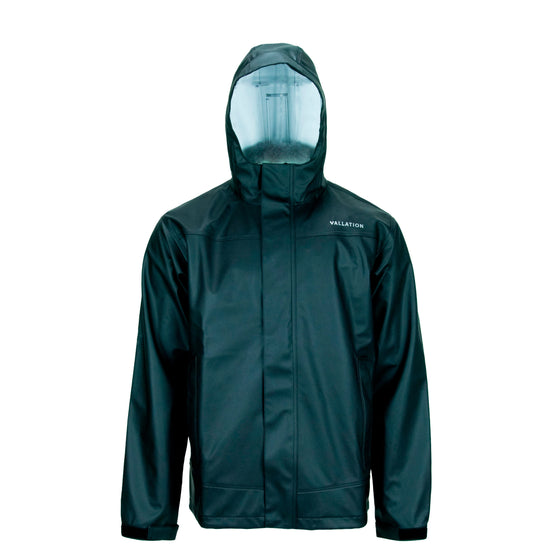 Vallation Outerwear Dark Rain Waterproof Jacket - NOMAR