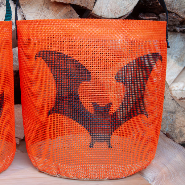 Spooky Halloween Brailer Basket- Small Batch in Orange