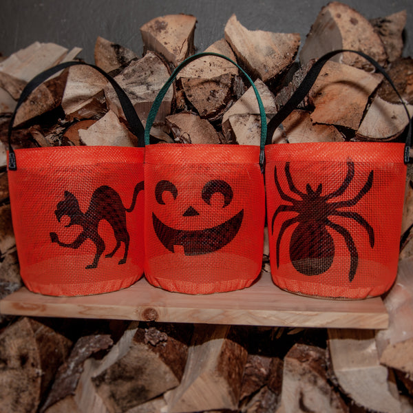 Spooky Halloween Brailer Basket- Small Batch in Orange